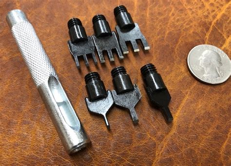 Thonging Chisel Set With Screw In Tips For Hand Sewing Brettuns