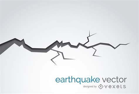 Earthquake Crack Illustration Vector Download