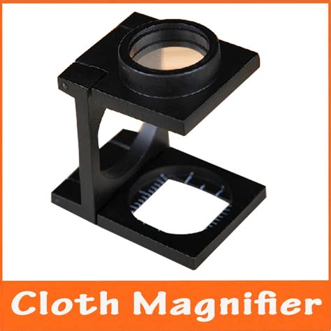 20x full metal mini loupe folding stand cloth fabrics detecting magnifier pocket magnifying
