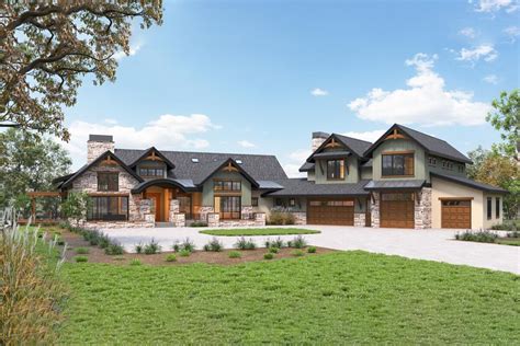 Luxury Mountain Home Plan With In Law Suite And Walkout Basement