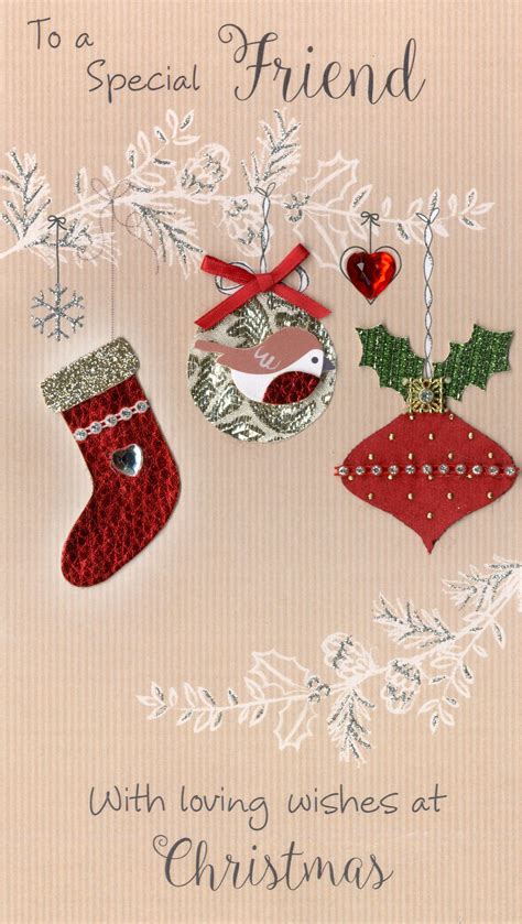 Special Friend Embellished Christmas Card Cards Love Kates