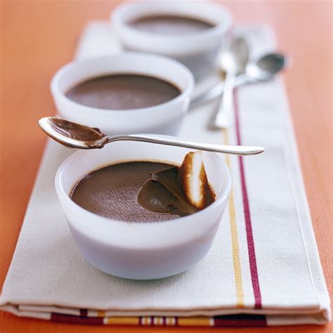 This recipe has only four ingredients: Chocolate Custard Cups