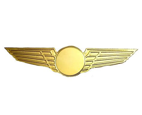 Pilot Wings Gold Plated Brass Wings Without Logo For Aviation