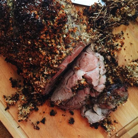 This will even out the temperature, make sure it's completely done, and allow the juices to flow back. Herbed Boneless Leg of Lamb with Mustard Crust - The Mom ...