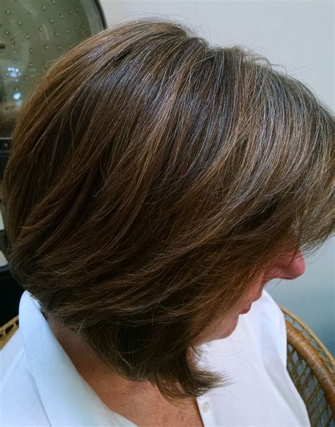 Cover your roots with a headband or hat. Pin on Silver, grey, blending, oh my!