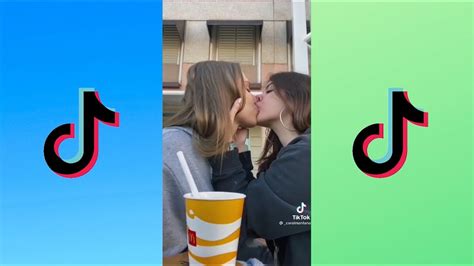 tiktok lesbian couple hot kiss tiktok lesbian kiss youtube