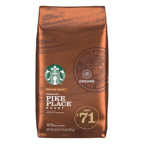 Save On Starbucks Pike Place Roast Medium Coffee Ground Order Online