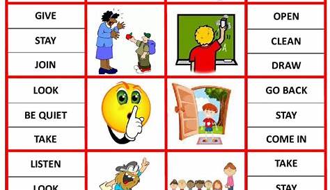 printable action words worksheets for kindergarten