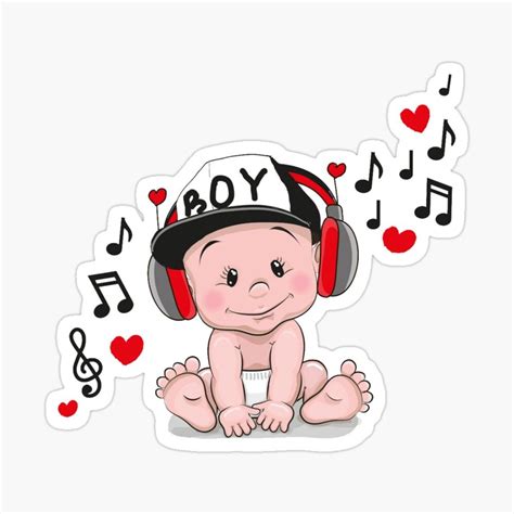 Cute Baby Boy Sticker By Wackyjacks Caricatura De Bebé Arte Infantil