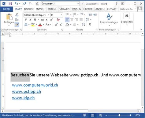 We did not find results for: Word/Excel: Erstellen von Hyperlinks unterbinden - pctipp.ch