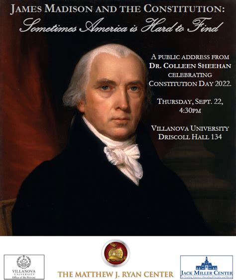 Villanova University James Madison And The Constitution Sometimes