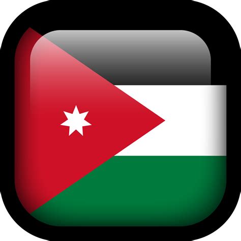 Jordan Flag Icon Square Flags Iconset Hopstarter