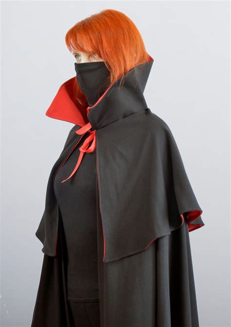Draculas Cloak For Larp Cosplaycloak For Halloween Etsy Uk
