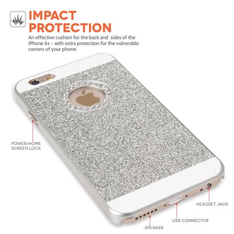 Yousave Accessories Iphone 6 And 6s Flash Diamond Case