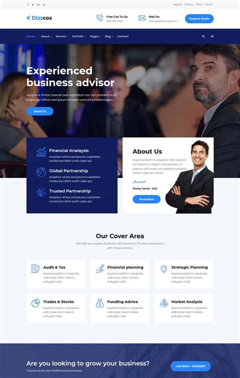 Free Consulting Website Templates