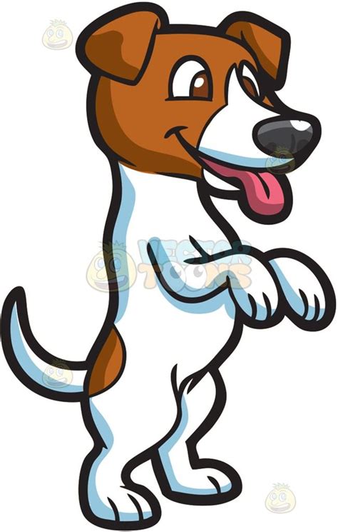 An Excited Adorable Pup Pup Cartoon Clip Art Adorable