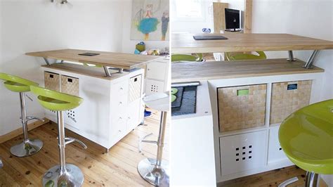 This bar would not have been possible without the original post. ilot cuisine kallax ikea