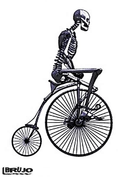 Skeleton In Penny Farthing Image Found On Internet