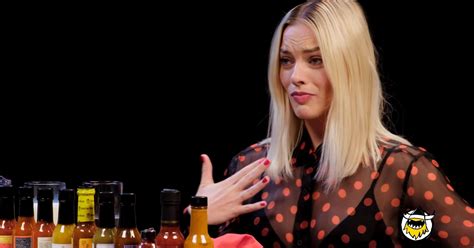 Watch Margot Robbie Struggle With Super Spicy Wings On Hot Ones