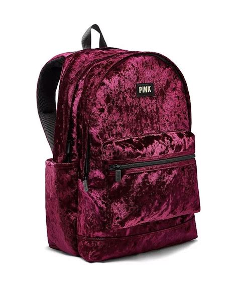 Victorias Secret Pink 60 Campus Backpack Velvet Ruby Red Full Size
