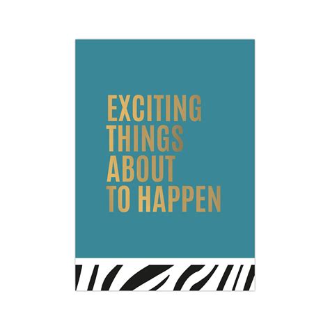 Kaart Exciting Things About To Happen Studiostationery