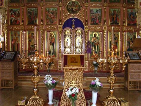 Religion This Is A Picture Of A Russian Orthodox Inside In Russian