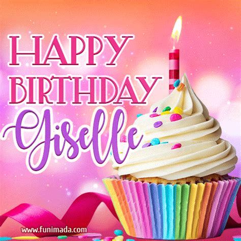 Happy Birthday Giselle Lovely Animated Gif Download On Funimada Com