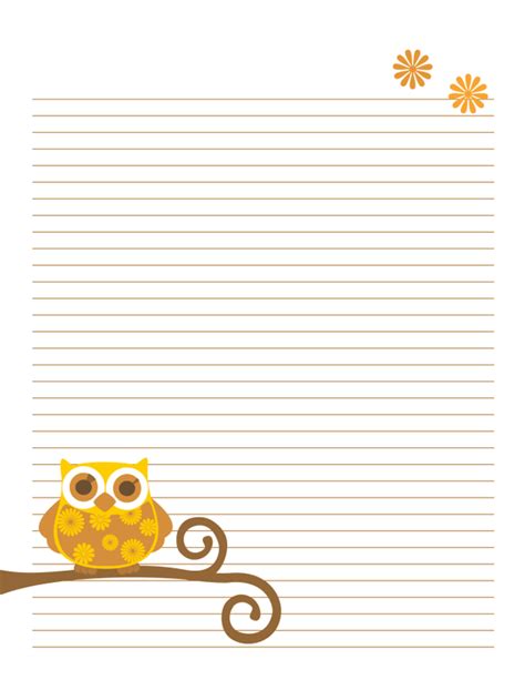 Printable Notebook Paper With Designs Printable World Holiday