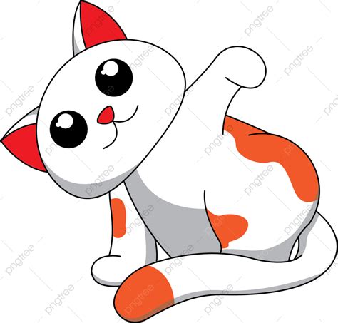 Gambar Kartun Kucing Putih Kartun Kucing Kucing Kartun Png Dan