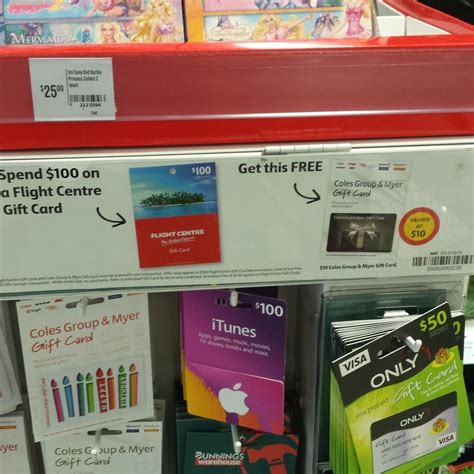 You can choose the period from 7 days up to 1 year. Buy $100 Flight Centre Gift Voucher Get Free $10 Coles ...
