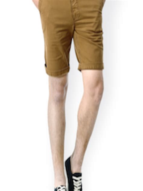 Buy Basics Men Brown Shorts Shorts For Men 663463 Myntra