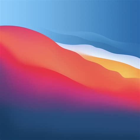 Macos Big Sur 4k Wallpaper Colorful Waves Smooth Stock Apple 5k