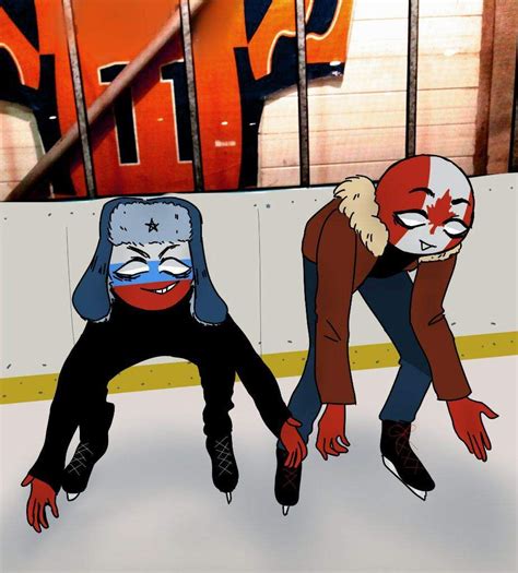 Countryhumans Canada And Russia