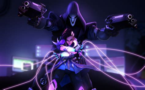 Sombra Wallpaper 4k Reaper Overwatch Neon