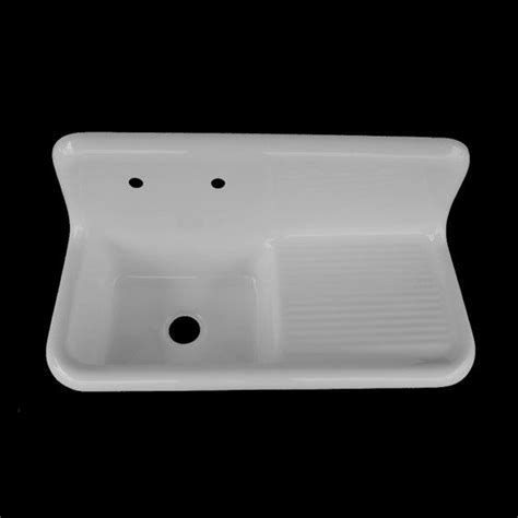 It's resistant to any extreme temperature. 42" x 20" Single Bowl, Right Drainboard, Farmhouse Sink ...