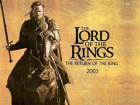 The Lord Of The Rings The Return Of The King 2003 Poster Movies The