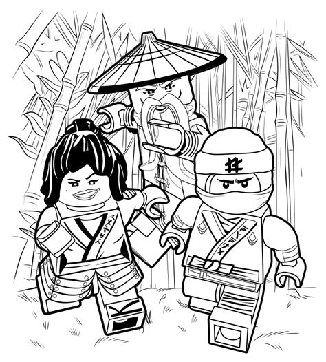 The point is you decide how these ninjago warriors look like. The lego Ninjago movie coloring pages to download and ...
