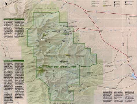 1up Travel Maps Of United States Us National Parks Monuments And