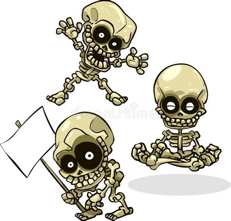 Vector Cartoon Halloween Skeletons 3d Vector Cartoon Characters With A Funky T Sponsored