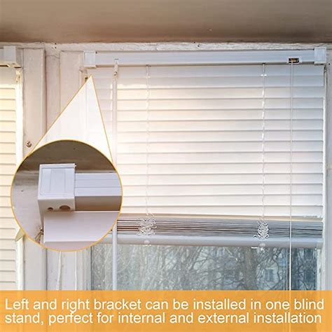 6 Pack 1 Inch Blind Brackets Plastic Window Blind Brackets Vertical