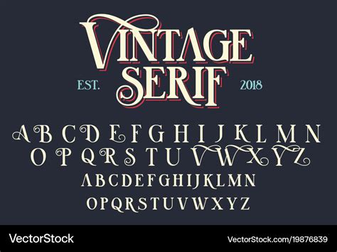 Vintage Retro Serif Font In 2021 Vintage Fonts Serif Vrogue Co