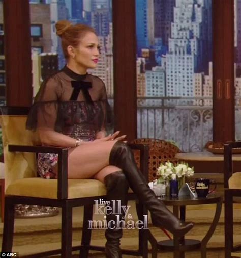 Jennifer Lopez Shows Her Thighs In Short Skirt On Live With Kelly And Michael Daily Mail Online