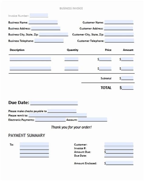 Free Excel Invoice Template Awesome Sample Business Invoice Template