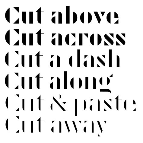Cut Typographica
