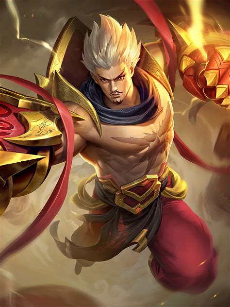 Realizing that he's the lineal descendant of gatotkaca from pandawa family, satrio must fight his way to unlock the power lies inside him and. Gatotkaca, Spark, Skin, Mobile Legends, 4k, - Mobile ...