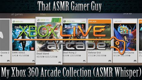 Asmr My Xbox 360 Downloaded Game Collection Male Whispering Youtube