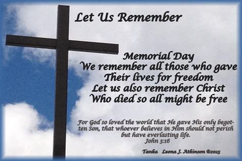 Let Us Remember Memorial Day Poem Memorial Day Memories