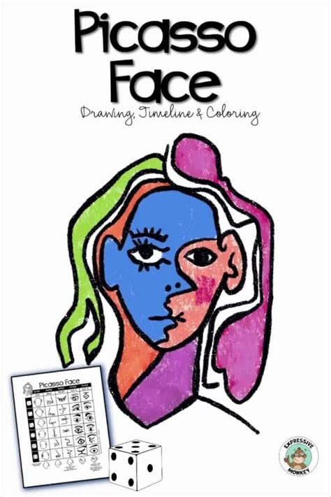 Picasso Face Roll And Draw Activity Video Video In 2020 Kids Art