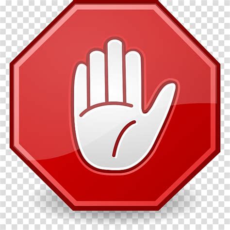 Stop Sign Hand Symbol Hand Painted Dialog Transparent Background Png