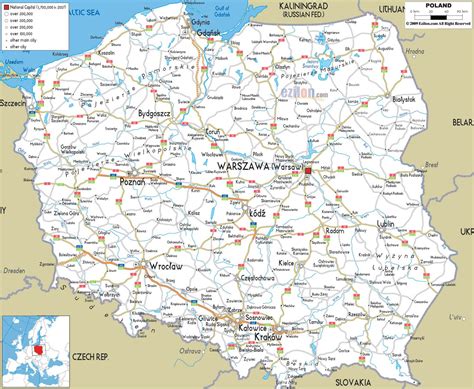 Image Result For Szczegółowa Mapa Polski Map Colorful Map Poland Map